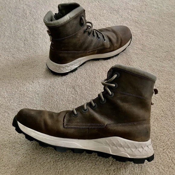Timberland Brown/Gray Brooklyn Side-Zip Boots 11M - Picture 5 of 8